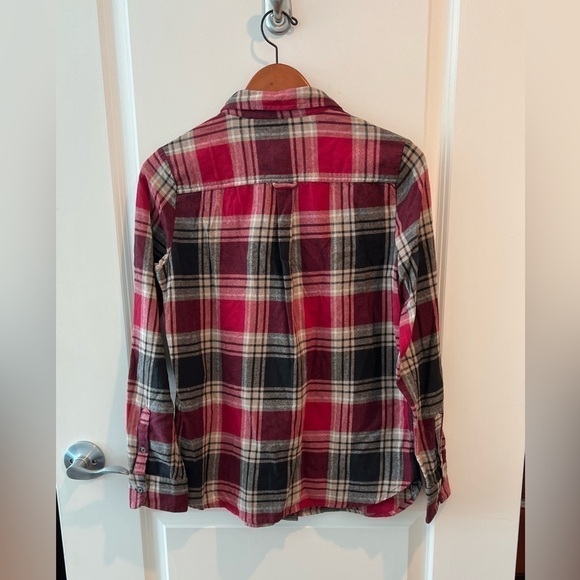 NWT Fat Face OLIVIA CHECK SHIRT DARK RED Flannel - Picture 11 of 14